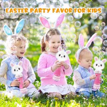 SpringFlower Bubble Blower Wand with Light-Up Effect for Kids