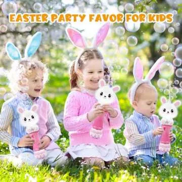 SpringFlower Bubble Blower Wand with Light-Up Effect for Kids