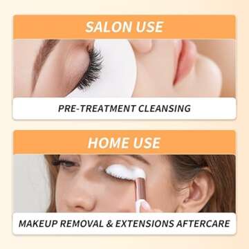 BREYLEE Eyelash Extension Cleanser for Healthy Lashes