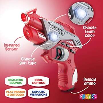 Play22 Laser Tag Set: Guns, Vests & Drones for Fun