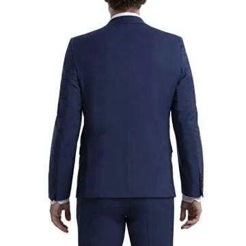 Calvin Klein Men's Skinny Fit Suit Separates | Wool Jacket & Pants for Customized Sizing | Tailored Mens Suit with Notched Lapel, Button Closure & Welt Pockets | Versatile Suits for Men Blue