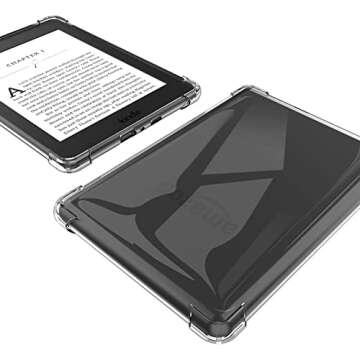 Clear Case for (2019 Release) 6" Kindle 10th Generation, [Lightweight] Silicone Thin Slim Protective Back Cover Skin Bumper for Kindle 10th Gen 2019 (Not Fit Kindle Paperwhite) (Transparent)