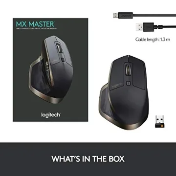 Logitech MX Master Wireless Mouse - Precision & Multi-Device Connect