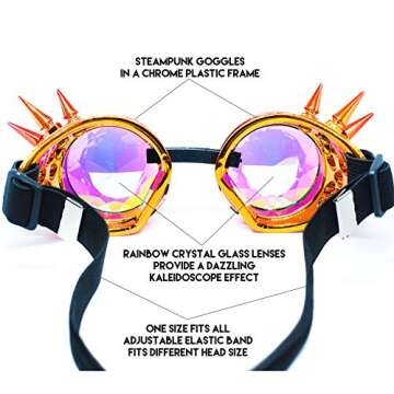 Steampunk Goggles for Cosplay and Festivals - Rave Ready