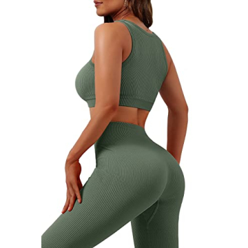 Stylish JZC 2 Piece Leggings Sets for Women Activewear