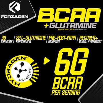 Forzagen BCAA Amino Acids Powder for Muscle Recovery