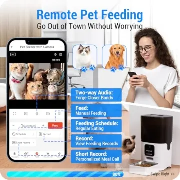 Frienhund Smart Cat Feeder with HD Camera & Audio