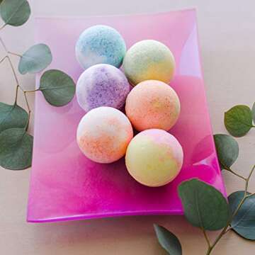 Bath Bombs Luxury Gift Set for Women - Relaxation & Stress Relief
