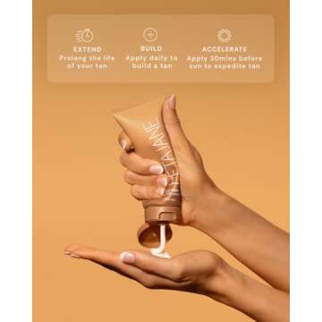 Peta Jane Travel Tanner, Self-Tan Lotion | Natural Sunless Tanning Lotion, Lightweight & Streak-Free Finish, Not Sticky, Lengthens Tan, 3.4oz - Best Self-Tanning Lotion for Flawless Glow