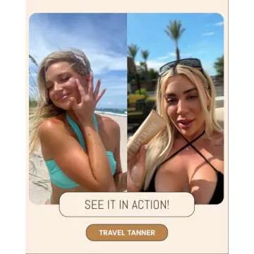 Peta Jane Travel Tanner, Self-Tan Lotion | Natural Sunless Tanning Lotion, Lightweight & Streak-Free Finish, Not Sticky, Lengthens Tan, 3.4oz - Best Self-Tanning Lotion for Flawless Glow