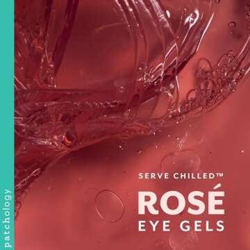 Patchology Serve Chilled Rosé Eye Gels - Eye Patches for Puffy eyes & Dark Circles, Gel Eye Patches...