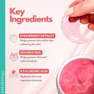 Patchology Rosé Eye Gels - Hydrating Eye Patches for Dark Circles