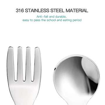 Buy SFCCMM Toddler Fork and Spoon Set for Self Feeding