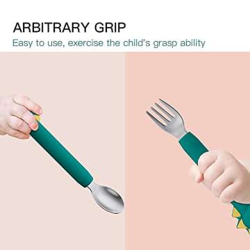 Buy SFCCMM Toddler Fork and Spoon Set for Self Feeding