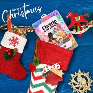 YGDZ 280 PCS Vibrant Hair Ties Set for Kids with Organizer