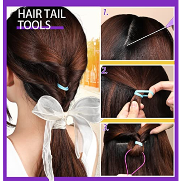 YGDZ 280 PCS Vibrant Hair Ties Set for Kids with Organizer