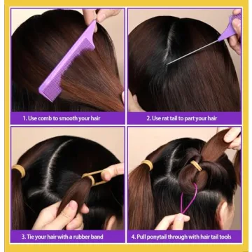 YGDZ 280 PCS Vibrant Hair Ties Set for Kids with Organizer