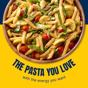BARILLA Protein+ (Plus) Penne Pasta, 14.5 Ounce - plant based pasta - Made from Lentils, Chickpeas & Peas - Non-GMO, Kosher Certified and Vegan