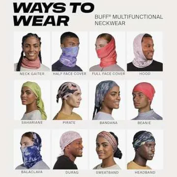 BUFF CoolNet UV Neck Gaiter, UPF 50 Sun Protection, Breathable, Cooling Bandana, Versatile, Quick Dry Face Mask, Camo Blue, Adult Size