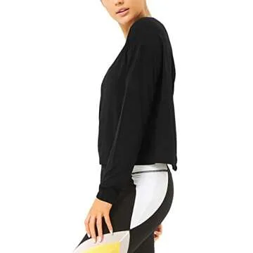 Bestisun Long Sleeve Yoga Shirt - Stylish & Comfortable