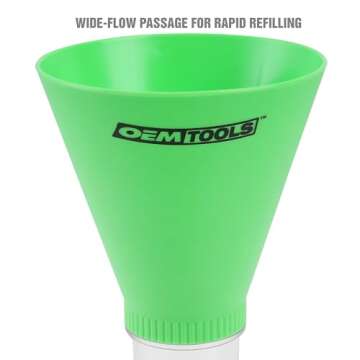 OEMTOOLS 87023 Direct Fit No Spill Oil Funnel for Subaru Vehicles, Oil Funnel for Oil Change, Funnel for Engine Oil, Spill Proof Radiator Funnel