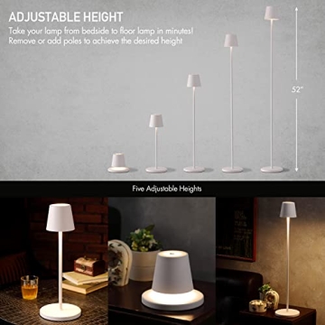O’Bright Sandy Cordless LED Floor Lamp - Adjustable & Dimmable