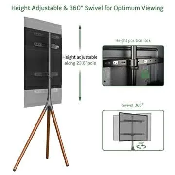 UPGRAVITY Easel TV Stand - Adjustable & Stylish Solution