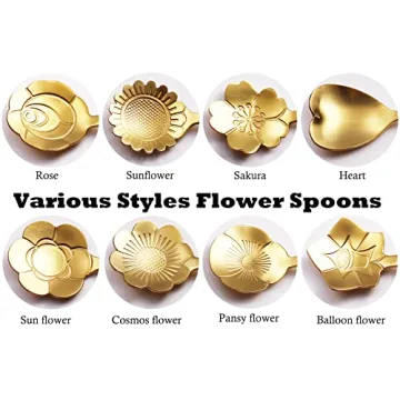 Cute Flower Spoon Set for Coffee and Tea - ESRISE