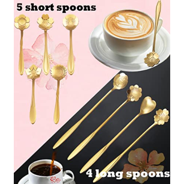 Cute Flower Spoon Set for Coffee and Tea - ESRISE
