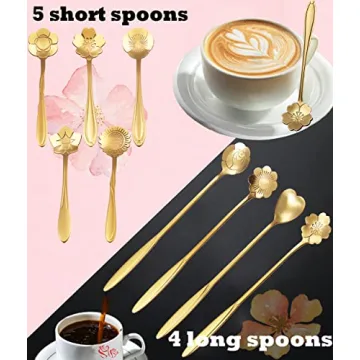Cute Flower Spoon Set for Coffee and Tea - ESRISE