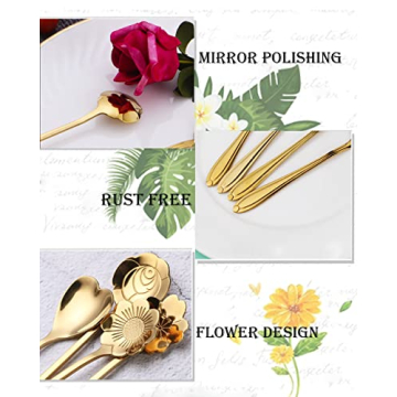 Cute Flower Spoon Set for Coffee and Tea - ESRISE