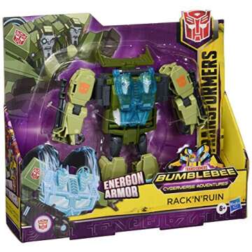 Transformers Toys Cyberverse Ultra Class RACK'N'Ruin Action Figure - Combines with Energon Armor to Power Up - for Kids Ages 6 and Up, 6.75-inch