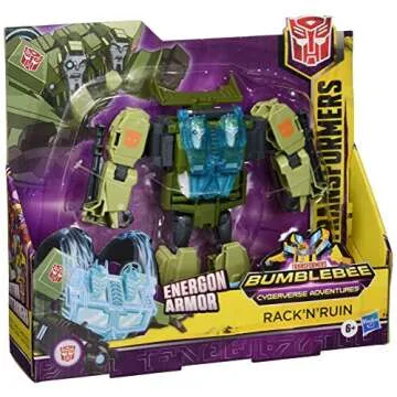 Transformers Toys Cyberverse Ultra Class RACK'N'Ruin Action Figure - Combines with Energon Armor to Power Up - for Kids Ages 6 and Up, 6.75-inch