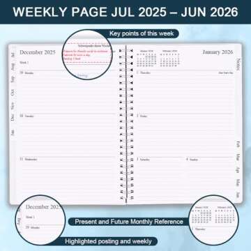 2025-2026 Planner - Weekly & Monthly Planning Made Easy