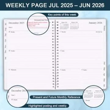 2025-2026 Planner - Weekly & Monthly Planning Made Easy