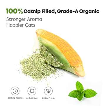 Potaroma 100% Catnip Filled Cat Toys - Purring Kicker Toy