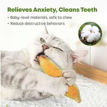 Potaroma 100% Catnip Filled Toys for Happy Cats
