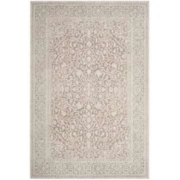 SAFAVIEH Reflection Collection Area Rug - 10' x 14', Beige & Cream, Vintage Distressed Design, Non-S...