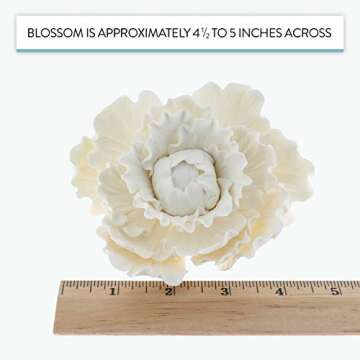 Premium Peony Sugar Cake Flower by Chef Alan Tetreault