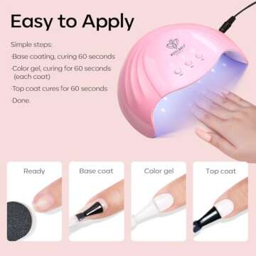 Modelones Gel Nail Polish Set for Stylish French Manicure