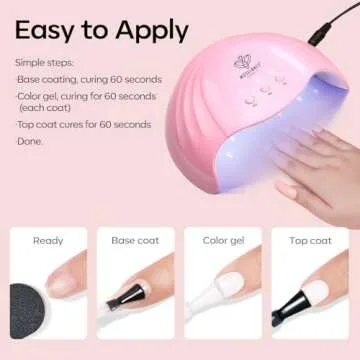 Modelones Gel Nail Polish Set for Stylish French Manicure