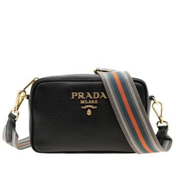 Prada Milano Leather Crossbody Bag in Classic Black - Stylish and Versatile