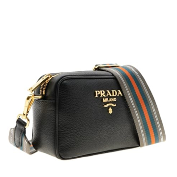 Prada Black Milano Leather Crossbody Bag - Chic & Durable