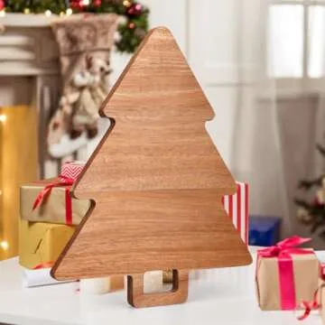 Renawe Christmas Tree Cutting Board Gift for Holiday Decor