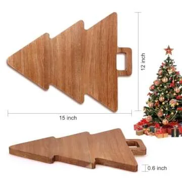 Renawe Christmas Tree Cutting Board Gift for Holiday Decor