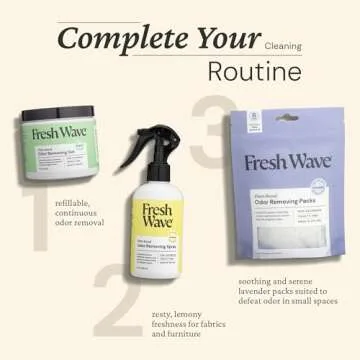 Fresh Wave Odor Removing Gel, 15 oz. - Odor Absorbers for Home, Safer Odor Relief, Natural Plant-Based Odor Eliminator, Every 15 oz. lasts 30-60 Days, For Cooking, Trash & Pets