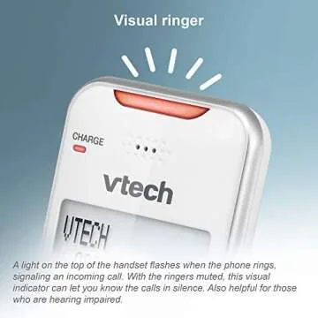 VTech Accessory Handset with Bluetooth Connect to Cell and Smart Call Blocker, VS112-07 (Silver & White)