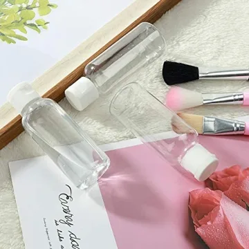 Dabacc 30 Pcs 2 oz Clear Plastic Empty Bottles for Travel