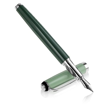 cobee®Metal Fountain Pen, 0.5mm Extra Point Fountain Pen Calligraphy Pen Smooth Writing Luxury Pen ...