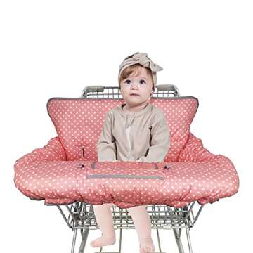 ICOPUCA Shopping Cart Cover, 2 in 1 cart Cover for Babies N high Chair Cover, Padded Grocery cart Co...